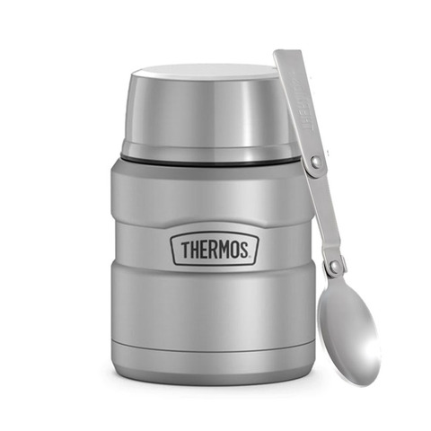 Термос для еды Thermos с ложкой SK3000 MMS (0,47 литра), стальной 562869 от прозводителя Thermos