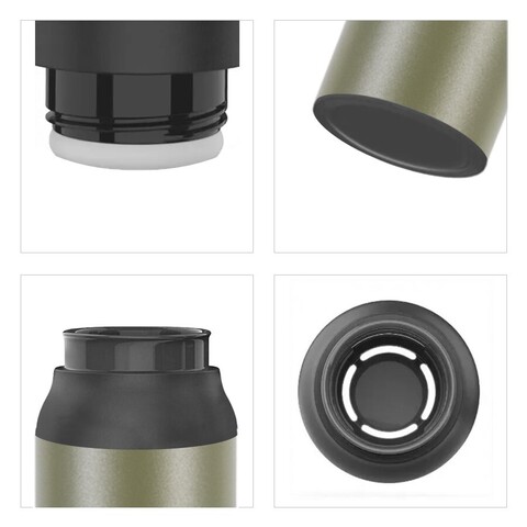 Термокружка Thermocafe by Thermos TCSB-800SY GR (0,8 литра), хаки 707130 от прозводителя Thermos