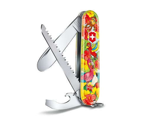 Нож My First Victorinox Parrot Edition, 84 мм, 9 функций, красный 0.2373.E3 от прозводителя Victorinox
