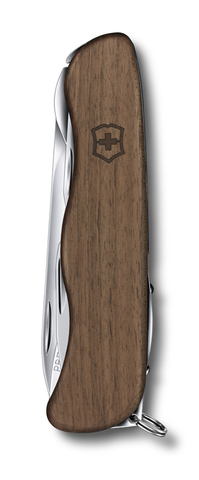 Нож Victorinox Forester, 111 мм, 10 функций, с фиксатором лезвия, деревянная рукоять 0.8361.63 от прозводителя Victorinox
