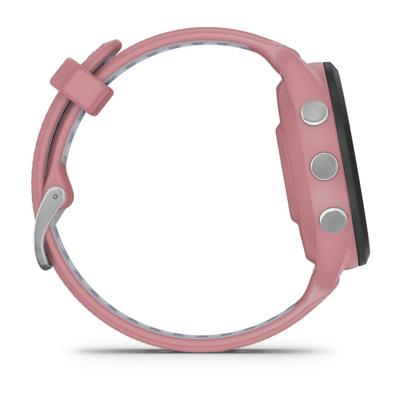 Garmin Forerunner 265s - 42 мм | Black Bezel with Light Pink Case and Light Pink/Powder Grey Silicone Band
