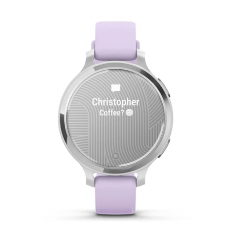 Garmin Lily 2 Active - Lily 2 Active | Silver with Purple Jasmine Silicone Band