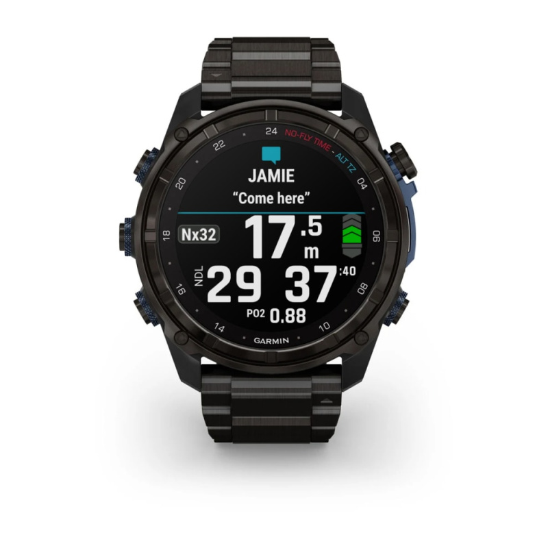 Garmin Descent Mk3i - 51 мм | Carbon grey DLC titanium band