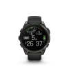 Garmin Fenix 8 - 47 мм AMOLED | SAPPHIRE | Carbon grey DLC titanium with Black/pebble grey silicone band