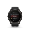 Garmin Fenix 8 - 51 мм AMOLED | SAPPHIRE | Carbon grey DLC with Black/pebble grey silicone band