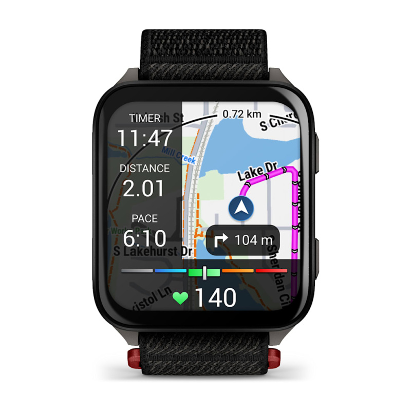 Garmin Venu X1 - | Black with Slate Titanium Caseback and Black ComfortFit Nylon Band