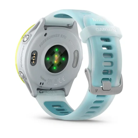 Garmin Forerunner 570 - 47 мм | Amp Yellow Aluminium with Translucent Whitestone/Turquoise Band