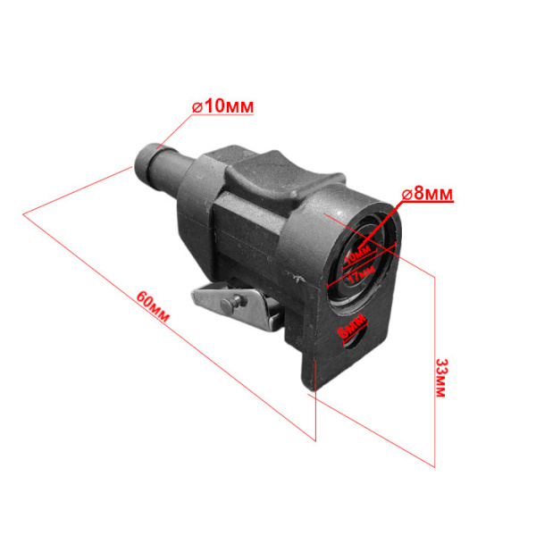 Коннектор топливный SUNFINE тип Yamaha/Mercury, 10мм 6E5-24305 SF80212-5 от прозводителя SUNFINE MARIN
