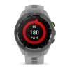 Garmin Approach S70 - 42 мм | Black/Amp Yellow Ceramic Bezel with Powder Grey Silicone Band