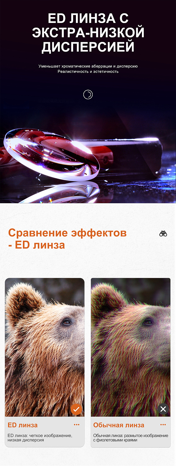 Бинокль Eyeskey Captor ED-8x42