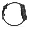 Garmin Forerunner 965 - | Carbon Grey DLC Titanium Bezel with Black Case and Black/Powder Grey Silicone Band