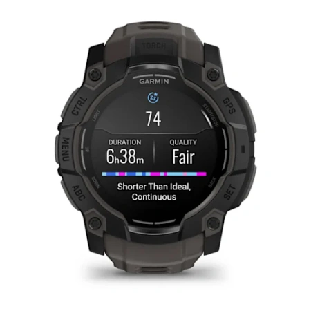 Garmin Instinct 3 - 50 мм AMOLED | Black with Charcoal Band
