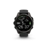 Garmin Fenix 8 - 43 мм AMOLED | Sapphire | Carbon grey DLC titanium with Black/pebble grey silicone band